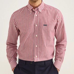 Faconnable Striped Cotton Button Down Shirt